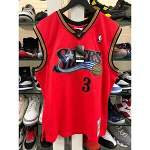 NBA Philadelphia 76ers Allen Iverson Hardwood Classics Swingman jersey L Large